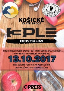 Plagát Košické zlaté srdce a 3PLE centrum
